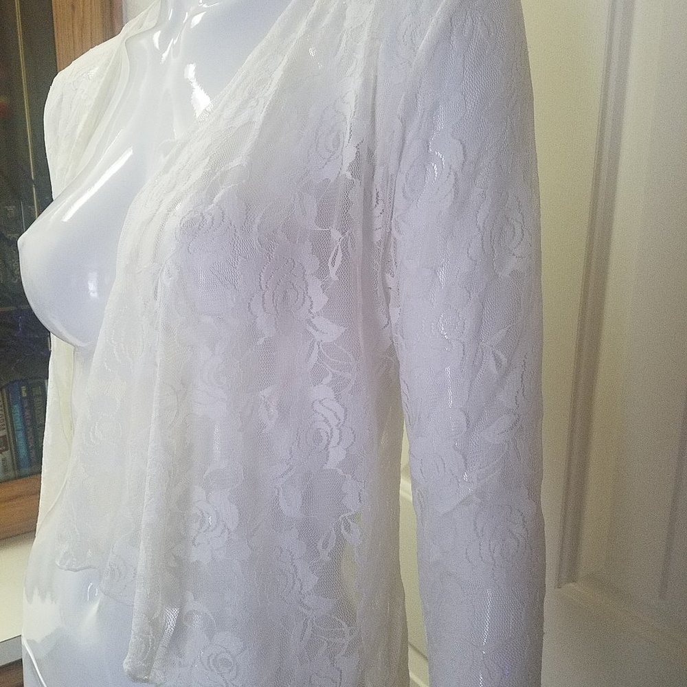 White Lace Cardigan